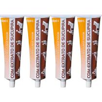 Kit 4 Unguento Massageador Com Extrato de Sucupira 100g