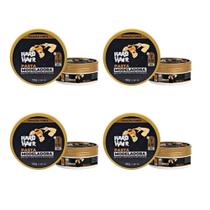 Kit 4 Uni Pasta Modeladora Extra Forte Incolor 150g Hard Hair