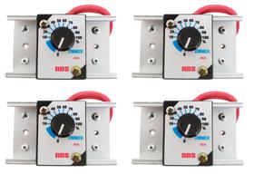 Kit 4 unid Regulador dimer 40a 6000w bivolt 110/220v variador dimmer