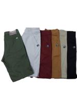 Kit 4 unidade Bermudas brim Lisa masculina sarja Premium atacado revenda