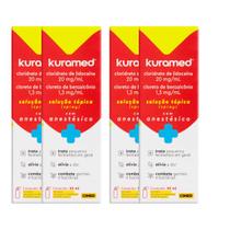 Kit 4 Unidades Antissépticos Kuramed Solução 50ml