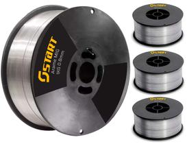 Kit 4 Unidades Arame De Solda Mig Para Uso Sem Gás 0,8mm 1kg Kit 4 Unidades Arame De Solda Mig Para Uso Sem Gás 0,8mm 1kg