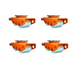 Kit 4 Unidades Carrinho Movimentação Giratório 2 Ton