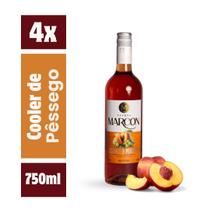 Kit 4 Unidades Cooler de Pêssego Vinhos Marcon 750ml Kit 4 Unidades Cooler de Pêssego Vinhos Marcon 750ml