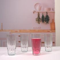 kit 4 unidades - Copos Long Drink Diamond Pasabahce 315Ml