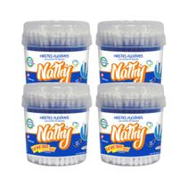 KIT 4 UNIDADES - Cotonete Hastes Flexíveis (NATHY) - Frasco com 150 Unidades KIT 4 UNIDADES - Cotonete Hastes Flexíveis (NATHY) - Frasco com 150 Unidades