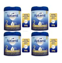 Kit 4 Unidades Danone Aptamil Premium 2 Com 800G