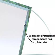 Kit 4 unidades espelhos lapidado sem moldura liso nao acompanha duplaface 21x15 5mm decorativo