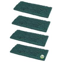 Kit 4 Unidades Fibra de Limpeza Pesada Verde British Buchas 10 cm x 23 cm Para Pisos e Azulejos Limpeza Pós Obra Crostas