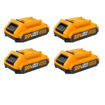 Kit 4 unidades - ingco bateria ion-litio 2.0ah 20v linha p20s (fbli20011)