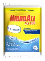 Kit 4 Unidades Pastilhas Cloro Tradicional Hidroall 200gr Kit 4 Unidades Pastilhas Cloro Tradicional Hidroall 200gr
