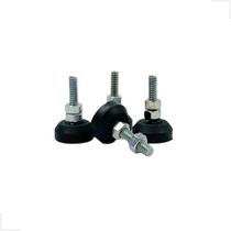 Kit 4 Unidades Pé Nivelador Sapata Borracha Amortecedor 2cm Parafuso 3/16 Polegada Kit 4 Unidades Pé Nivelador Sapata Borracha Amortecedor 2cm Parafuso 3/16 Polegada