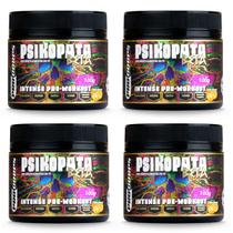 Kit 4 Unidades Pré Treino Psikopata Tangerina 100g cada Kit 4 Unidades Pré Treino Psikopata Tangerina 100g cada