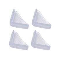 Kit 4 Unidades Protetor Canto Quina Móveis Silicone Incolor Casa Segurança Madeira