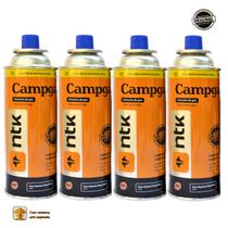 Kit 4 Unidades Refil Gás Campgás Para Fogareiro Acampamento Camping Maçarico Culinária Sushi Solda Ntk