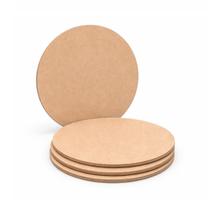 Kit 4 Unidades Sousplat Supla Suplat 35cm Mdf Base Cru