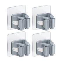 Kit 4 Unidades Suporte Organizador Adesivo Multiuso Mop Vassoura Rodo