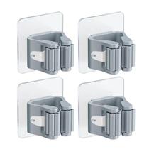 Kit 4 Unidades Suporte Organizador Adesivo Multiuso Mop Vassoura Rodo