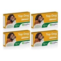 Kit 4 unidades - top dog 10 kg com 4 comprimidos