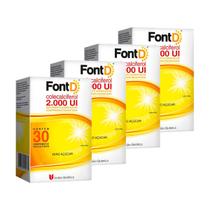 Kit 4 Unidades Vitamina D Font D 2.000UI c/ 30 cápsulas