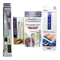 Kit 4 Utensilios Oriental Faca Pinça Fatiador Esteira Sushi Utensílios de cozinha japonesa Preferidos por Chefs estilo e qualidade Oriental