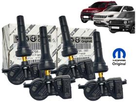 Kit 4 Válvulas Com Sensor Pressão Pneu Tpms Fiat Toro Jeep Renegade Compass 15... Original MOPAR