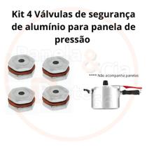 Kit 4 Válvulas de segurança de alumínio para panelas de pressão