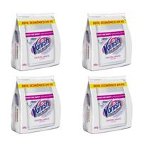 KIT 4 Vanish Tira Machas em Pó Crystal White 400g (branco)
