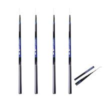 Kit 4 Vara de Pesca Telescópica em Fibra de Vidro com Capa Protetora de Mão Retrátil Caniço com 3 Metros a 5 Metros
