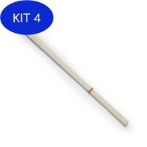 Kit 4 Varetas Brancas Buque De Peônias (Pacote Com 12