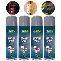 Kit 4 Vaselina Lubrificante Liquido Spray 300ml Multiuso - KN Automotivos