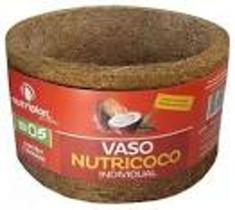 Kit 4 Vaso Ecológico de Fibra de Coco Xaxim Vermelho N3 Kit 4 Vaso Ecológico de Fibra de Coco Xaxim Vermelho N3