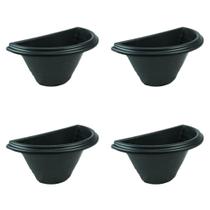 Kit 4 Vaso Para Jardim Vertical Vaso Arandela Médio - Meia Lua Suspenso - 1500ml Merconplas Kit 4 Vaso Para Jardim Vertical Vaso Arandela Médio - Meia Lua Suspenso - 1500ml Merconplas