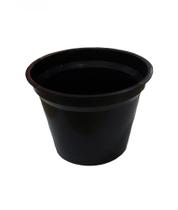 Kit 4 Vaso Plástico Nº 02 Para Jardinagem Preto - Gibafer