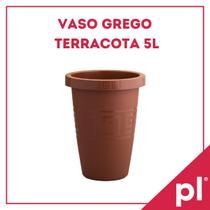 Kit 4 Vasos 5 Lts Colunas Reforçados Plástico Jardim