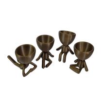 Kit 4 Vasos Decor BOB Robert Plant Para Suculentas e Cactos