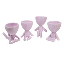 Kit 4 vasos Decor BOB Robert Plant Para Suculentas e Cactos Lavanda Kit 4 vasos Decor BOB Robert Plant Para Suculentas e Cactos Lavanda