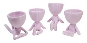 Kit 4 Vasos Decor BOB Robert Plant Para Suculentas e Cactos Lavanda 6 cm Kit 4 Vasos Decor BOB Robert Plant Para Suculentas e Cactos Lavanda 6 cm