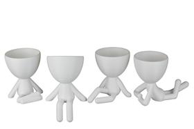 Kit 4 Vasos Decorativos Bobs - M&A Artes Decor 3D