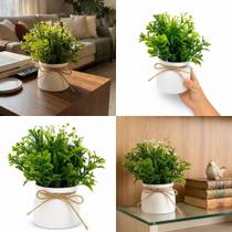 Kit 4 Vasos Decorativos com Planta Artificial Para Decoração - Kit 4 Vasos Decorativos com Planta Artificial Para Decoração -