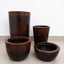 Kit 4 Vasos Decorativos Marmorizados em Polietileno para Plantas Jardim Sala Varanda Kit 4 Vasos Decorativos Marmorizados em Polietileno para Plantas Jardim Sala Varanda