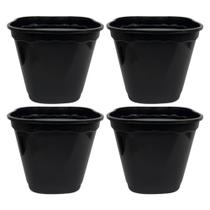 Kit 4 Vasos Decorativos para Plantas Mudas Rosas e Samambaias - Decoração Elegante