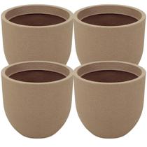 Kit 4 Vasos para Folhagens Plantas Laos Tramontina Plástico Areia Decorativo Jardim Casa Kit 4 Vasos para Folhagens Plantas Laos Tramontina Plástico Areia Decorativo Jardim Casa