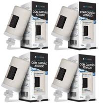 Kit 4 Vela Carvão Ativado Agua Alcalina Filtro De Barro Kit 4 Vela Carvão Ativado Agua Alcalina Filtro De Barro