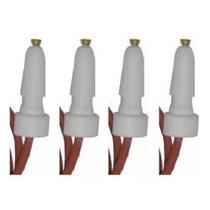Kit 4 Velas/Eletrodo Acendimento Automático DAKO - TERMINAL GROSSO (1171)