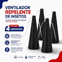 Kit 4 Ventilador Repelente De Insetos 25cm Para Mesa Jantar Kit 4 Ventilador Repelente De Insetos 25cm Para Mesa Jantar