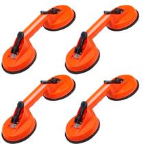 Kit 4 Ventosa Dupla Alta Fixação Sucção 115mm 50kg Puxador Tira Amassado Porta Carro Tela Porcelanato Vidro