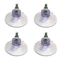 Kit 4 Ventosas de 40mm (4 cm) PVC Cristal C/Parafuso e Porca Kit 4 Ventosas de 40mm (4 cm) PVC Cristal C/Parafuso e Porca