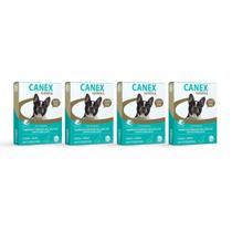 Kit 4 Vermífugo Canex Giárdia Cães 10kg 4 Comprimidos Ceva