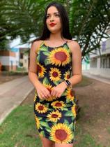 Kit 4 Vestido Malha Suplex com Alça Estampado Alcinha Fina